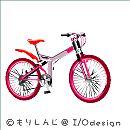 自転車：マウンテンバイク　青 イラスト・カット
